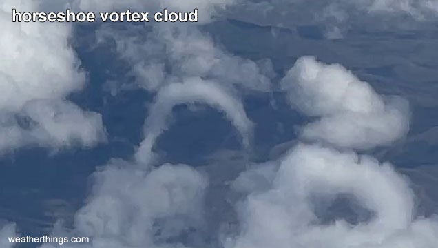 horsehoe shaped cloud