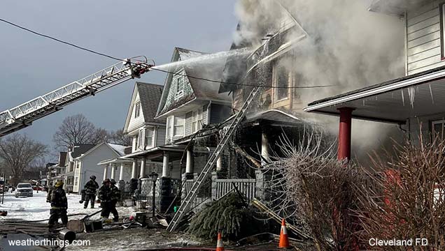 house fire in winter